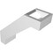 Ekena Millwork 3-in. W x 8-in. D x 8-in. H Burlington Architectural Grade PVC Knee Brace BRCP03X08X08BUR - alternate 2
